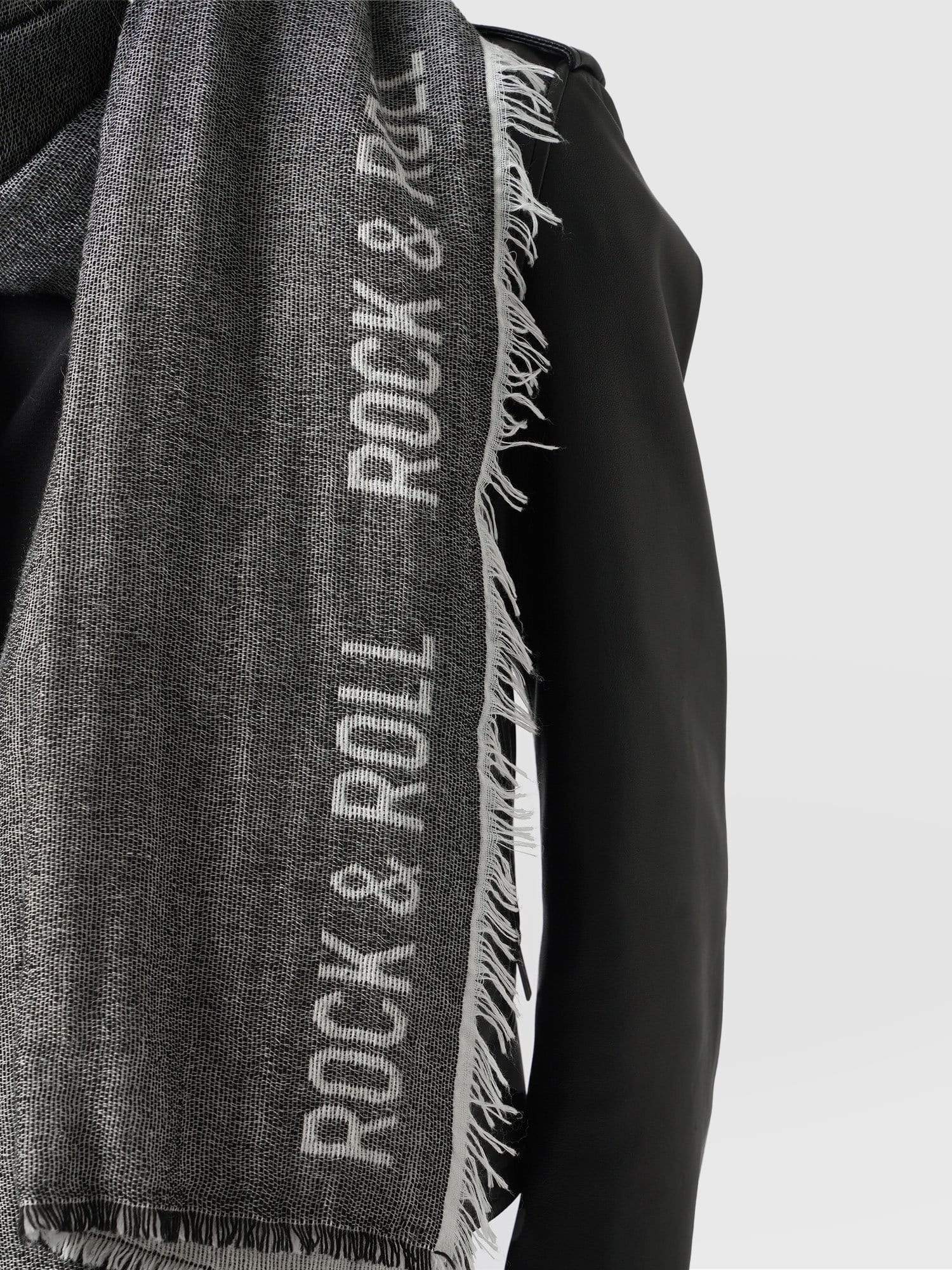 Rock and Roll Scarf Black - Women's Scarves | Saint + Sofia® USA